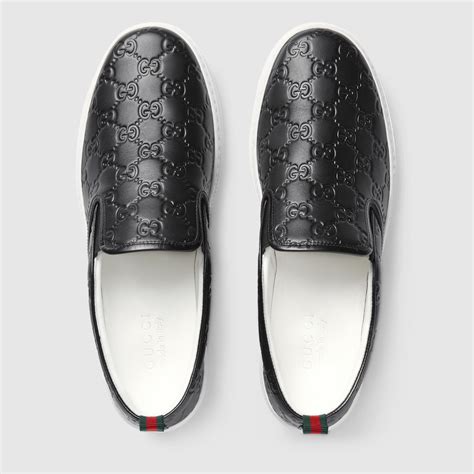 gucci shoes slip on|gucci slip on sneakers men's.